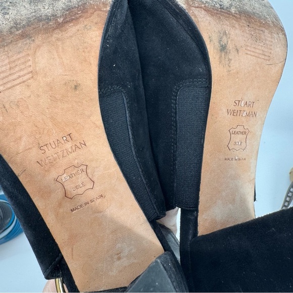 Stuart Weitzman Commodore Studded Slingback Pump Sz 7 - Picture 4 of 5